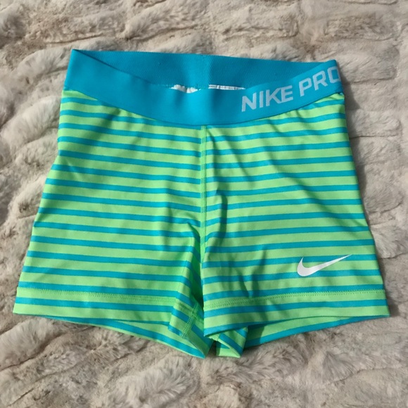 Nike Pants - Nike Pro Striped Shorts - Size Small